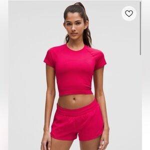 NWT Lululemon Swiftly Tech Cropped Short Sleeve 2.0 - Size 8